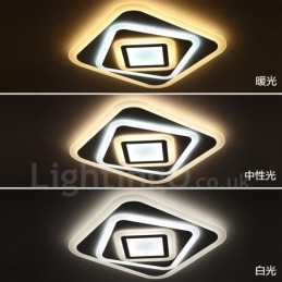 モダンで現代的な統合型メタルフラッシュマウントライト