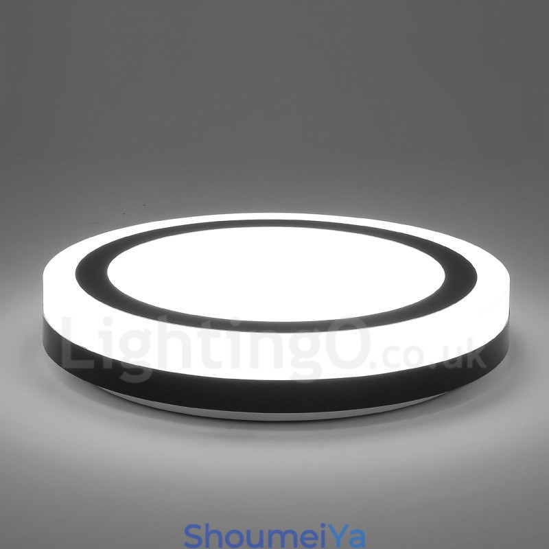 モダンで現代的な一体型フラッシュマウントライト