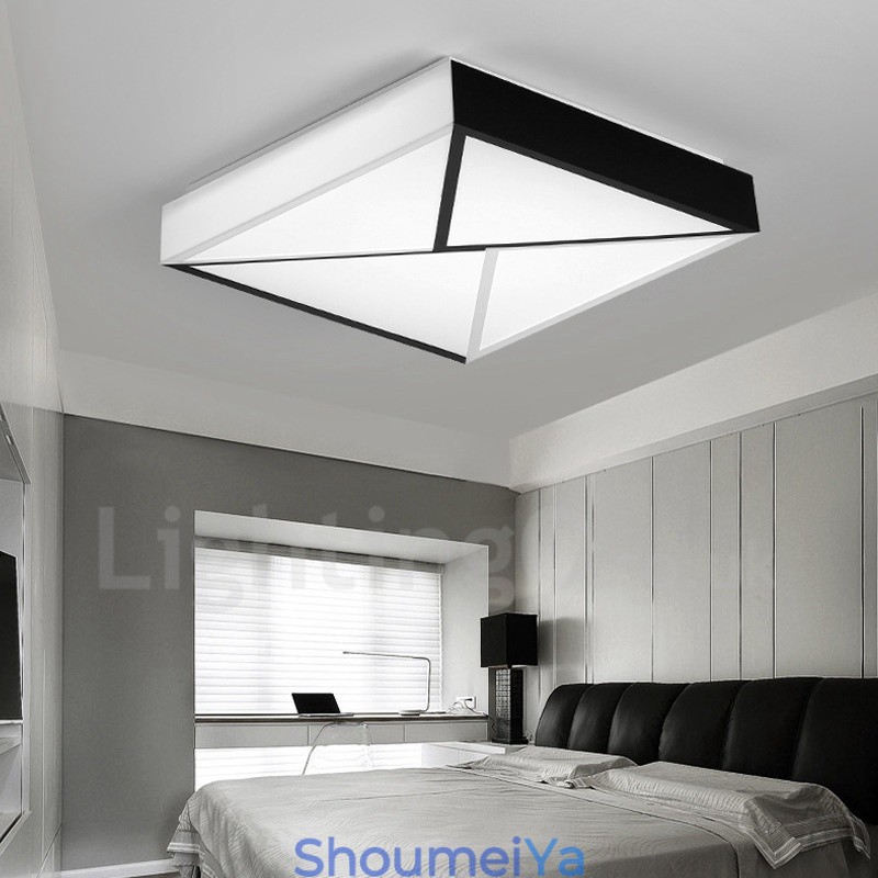 モダンで現代的な統合型メタルフラッシュマウントライト