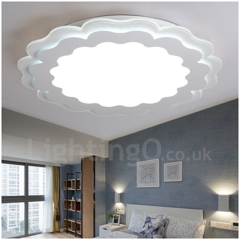 モダンで現代的な統合型メタルフラッシュマウントライト