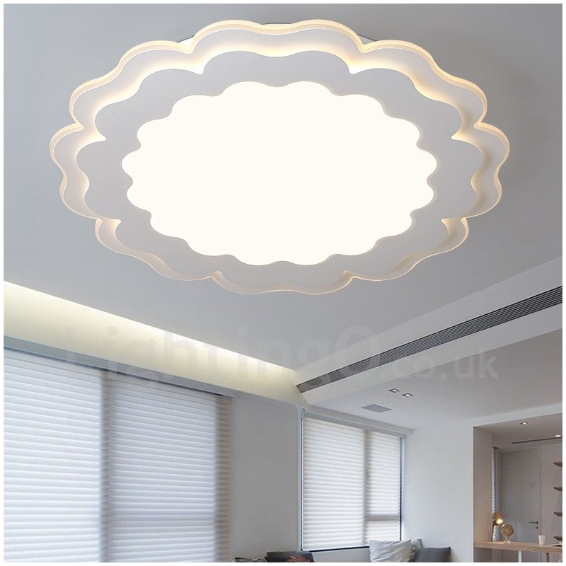 モダンで現代的な統合型メタルフラッシュマウントライト