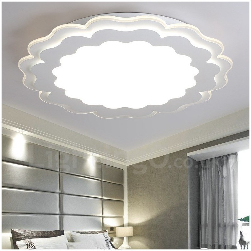 モダンで現代的な統合型メタルフラッシュマウントライト