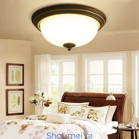 ラスティックロッジ一体型フラッシュマウントライト