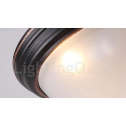 ラスティックロッジ一体型フラッシュマウントライト