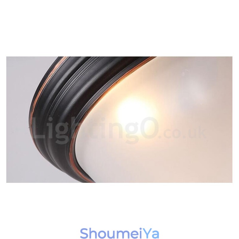 ラスティックロッジ一体型フラッシュマウントライト