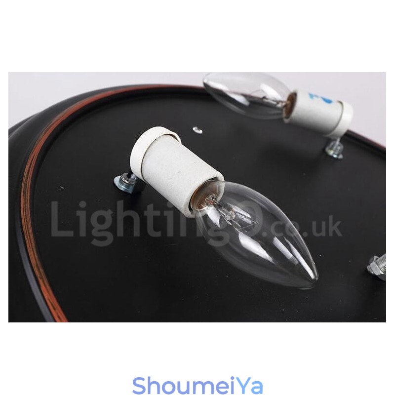 ラスティックロッジ一体型フラッシュマウントライト