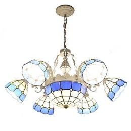 地中海の田舎風のクリエイティブな6 + 1ヘッドランプとランタン