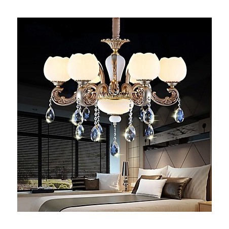 ヨーロッパスタイルのクリスタルペンダントクリエイティブ韓国アメリカンスタイルの亜鉛合金ガーデンライト