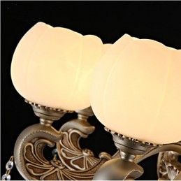 ヨーロッパスタイルのクリスタルペンダントクリエイティブ韓国アメリカンスタイルの亜鉛合金ガーデンライト