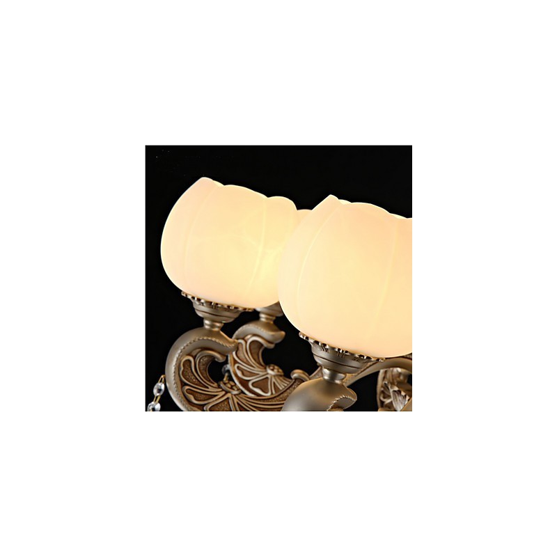 ヨーロッパスタイルのクリスタルペンダントクリエイティブ韓国アメリカンスタイルの亜鉛合金ガーデンライト