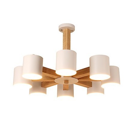 8 ライト シャンデリア モダン コンテンポラリー トラディショナル クラシック ヴィンテージ カントリー ウッド フィーチャー ウッド