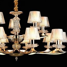 ペンダントライト 亜鉛合金 クリスタル ミニスタイル メタル 屋内 ショップ用 電球15個