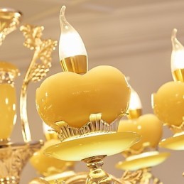 ヨーロピアンスタイルの雰囲気の亜鉛合金クリスタルホームシャンデリア