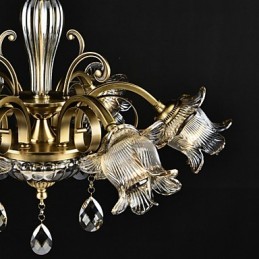 デザイナー向けの素朴なロッジの絵画の特徴 金属製の屋内ショップ 2 電球シャンデリア