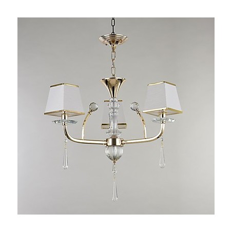 クリスタルメタルシャンデリアのモダンで現代的な電気メッキ機能