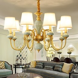 シャンデリア 伝統的 クラシック カントリー 真鍮 ミニスタイル メタル 8 電球