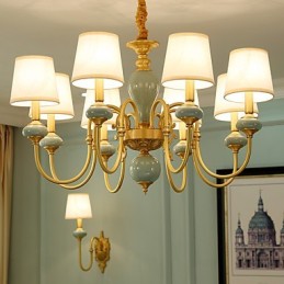 シャンデリア 伝統的 クラシック カントリー 真鍮 ミニスタイル メタル 8 電球