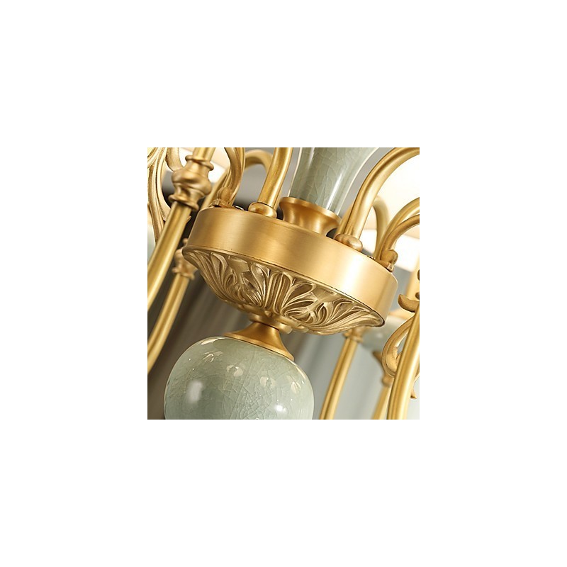 シャンデリア 伝統的 クラシック カントリー 真鍮 ミニスタイル メタル 8 電球