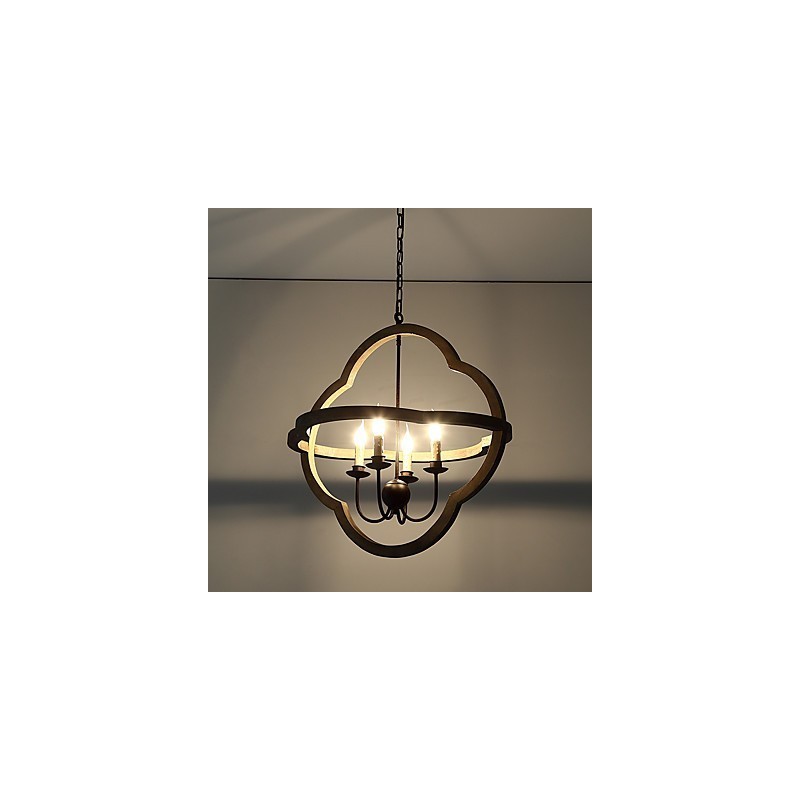 ヴィンテージ メタル アメリカン インダストリアル ロフト ペイント カラー 木製 シャンデリア ランプ 室内装飾 ペンダント ランプ