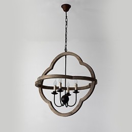 ヴィンテージ メタル アメリカン インダストリアル ロフト ペイント カラー 木製 シャンデリア ランプ 室内装飾 ペンダント ランプ