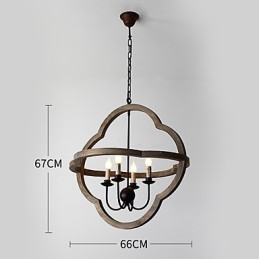 ヴィンテージ メタル アメリカン インダストリアル ロフト ペイント カラー 木製 シャンデリア ランプ 室内装飾 ペンダント ランプ