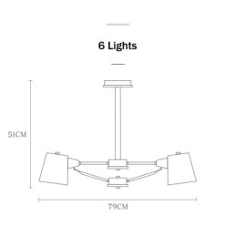 マルチカラーマカロンウッドヴィンテージペインティングメタルシャンデリア