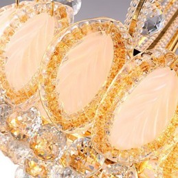 モダンラグジュアリーシャンデリアクリスタルペンダントライト直径50CM電球8個付き