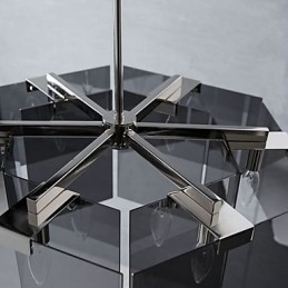 デザイナー向けの素朴なロッジの絵画の特徴 金属製の屋内用 6 電球シャンデリア