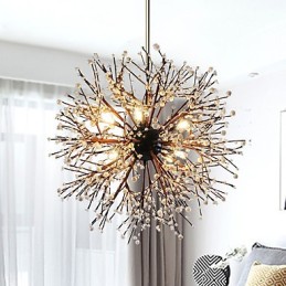 モダンなシャンデリア 花火 ヴィンテージ 錬鉄 8 灯 シャンデリア アイランド ペンダント 照明 天井照明