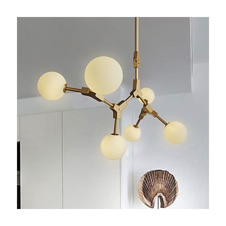 ミニスタイルの木製竹製ペンダントライトの伝統的なクラシックな絵画の特徴