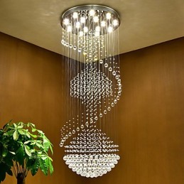モダンなクリスタル天井ペンダントライト屋内シャンデリアホーム吊り下げ照明ランプ器具