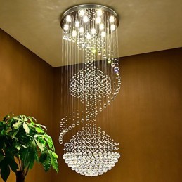 モダンなクリスタル天井ペンダントライト屋内シャンデリアホーム吊り下げ照明ランプ器具