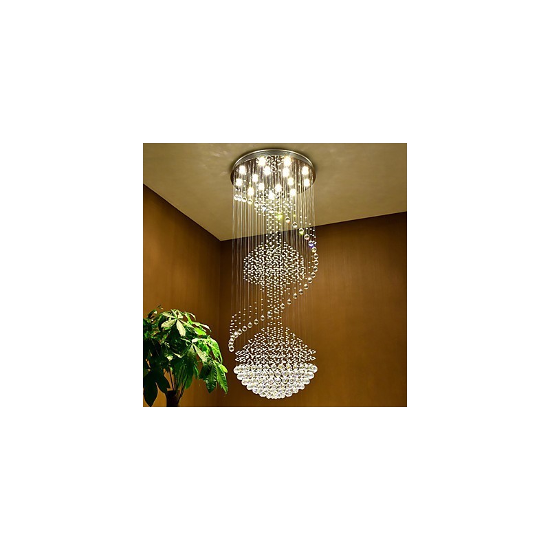 モダンなクリスタル天井ペンダントライト屋内シャンデリアホーム吊り下げ照明ランプ器具