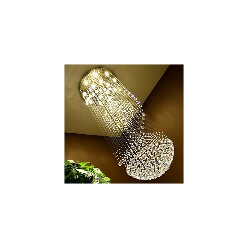 モダンなクリスタル天井ペンダントライト屋内シャンデリアホーム吊り下げ照明ランプ器具