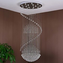 モダンなクリスタル天井ペンダントライト屋内シャンデリアホーム吊り下げ照明ランプ器具