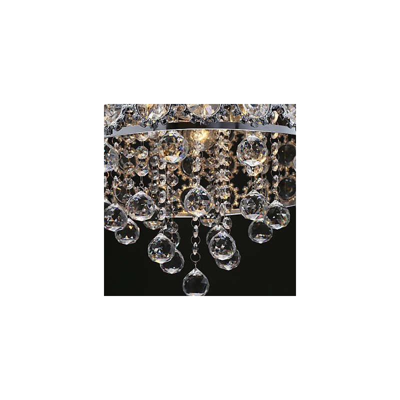 4 ライト サンフラワー K9 透明クリスタル シャンデリア