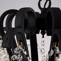 8 ライト クリスタル シャンデリア モダン コンテンポラリー トラディショナル クラシック 素朴 ロッジ ヴィンテージ レトロ ランタン ドラム カントリー ペインティング