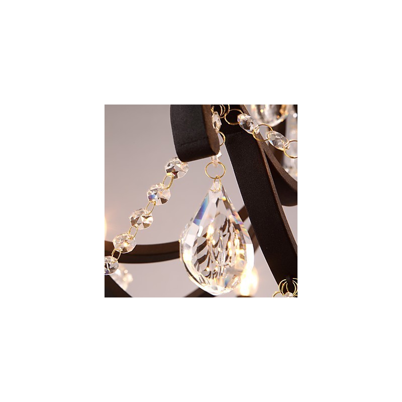 8 ライト クリスタル シャンデリア モダン コンテンポラリー トラディショナル クラシック 素朴 ロッジ ヴィンテージ レトロ ランタン ドラム カントリー ペインティング