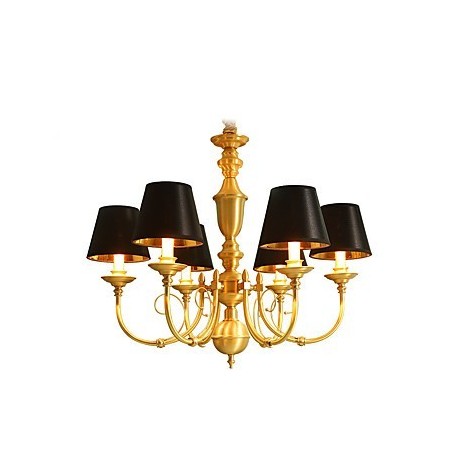 シャンデリア 伝統的 クラシック カントリー 真鍮 ミニスタイル メタル 6 電球