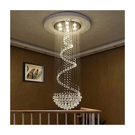 モダンなクリスタル天井シャンデリアライト屋内ペンダントランプデコ照明器具