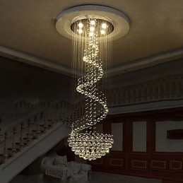 モダンなクリスタル天井シャンデリアライト屋内ペンダントランプデコ照明器具