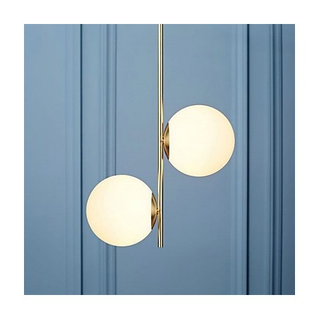 デザイナー向けの素朴なロッジの絵画の特徴 金属製の屋内ショップ 2 電球シャンデリア