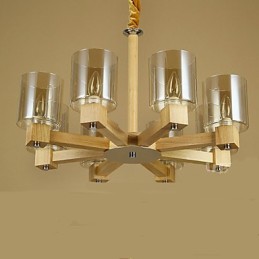 ファッションペンダントランプテーブル木製ガラスカバー