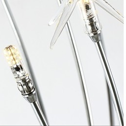 ミニスタイルデザイナー向けのモダンで現代的なクローム機能メタルキッズシャンデリア