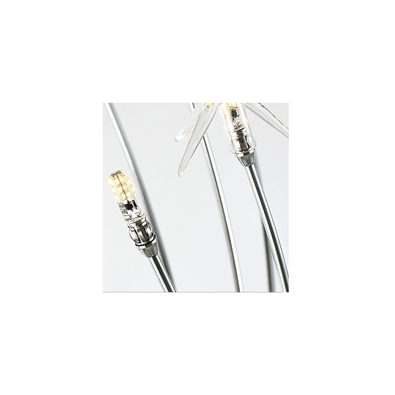 ミニスタイルデザイナー向けのモダンで現代的なクローム機能メタルキッズシャンデリア