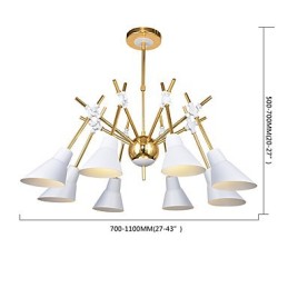 パーソナライズされた調整可能な方向アートシャンデリアランプシャンデリアN