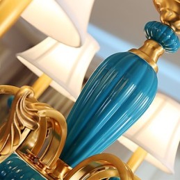 全銅シャンデリア 翡翠装飾シャンデリア KP