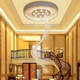 モダンなクリスタル天井ペンダントライト 屋内シャンデリア ホーム吊り下げ照明 シャンデリアランプ器具 3W 温白色電球