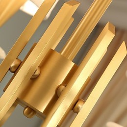 純真鍮シャンデリア 翡翠装飾シャンデリア