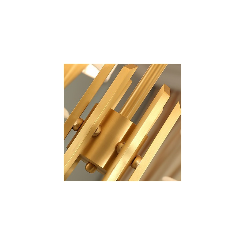 純真鍮シャンデリア 翡翠装飾シャンデリア